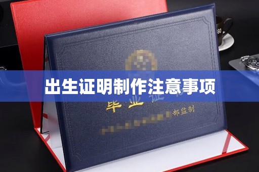 钦北出生证明制作注意事项