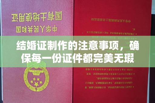 钦北结婚证制作的注意事项，确保每一份证件都完美无瑕