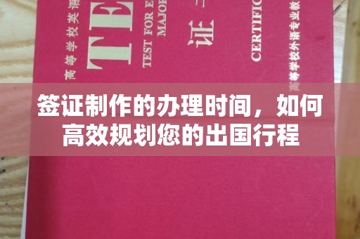 钦北签证制作的办理时间，如何高效规划您的出国行程