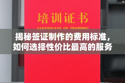 钦北揭秘签证制作的费用标准，如何选择性价比最高的服务？