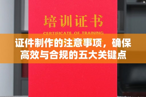 钦北证件制作的注意事项，确保高效与合规的五大关键点