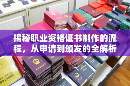 钦北揭秘职业资格证书制作的流程，从申请到颁发的全解析
