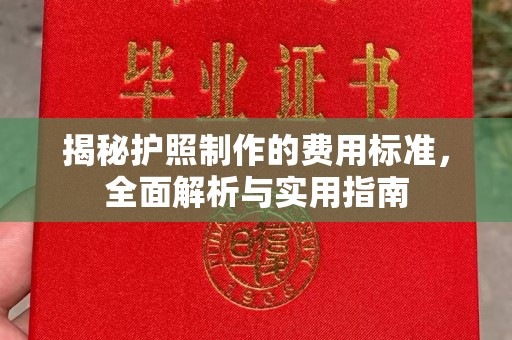 钦北揭秘护照制作的费用标准，全面解析与实用指南